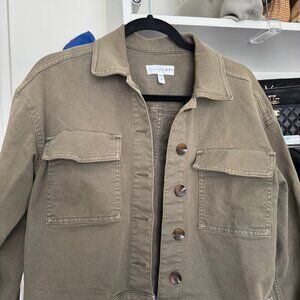 LOFT Olive Green Utility Jacket - Small